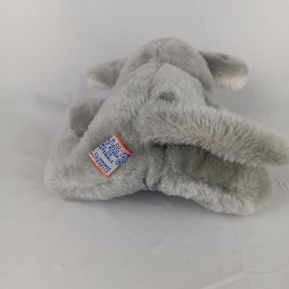 Vintage Retro 1978 Dakin Gray Mouse White Ears Plush Stuff Animal Toy 6 inch - Picture 6 of 9
